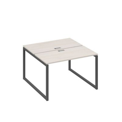 А4 А4 170 ДШ (Дуб шамони/Антрацит) Рабочая станция на каркасе QUATTRO столы 2х120