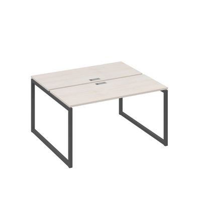 А4 А4 171 ДШ (Дуб шамони/Антрацит) Рабочая станция на каркасе QUATTRO столы 2х140