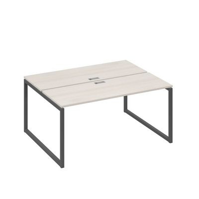 А4 А4 172 ДШ (Дуб шамони/Антрацит) Рабочая станция на каркасе QUATTRO столы 2х160