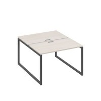 А4 А4 173 ДШ (Дуб шамони/Антрацит) Рабочая станция на каркасе QUATTRO столы 2х120