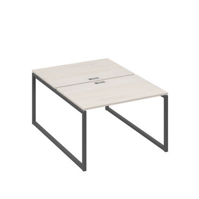 А4 А4 176 ДШ (Дуб шамони/Антрацит) Рабочая станция на каркасе QUATTRO столы 2х120