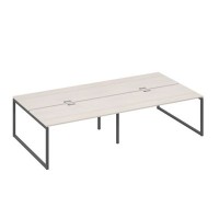 А4 А4 178-2 ДШ (Дуб шамони/Антрацит) Рабочая станция металлокаркас QUATTRO 4х160