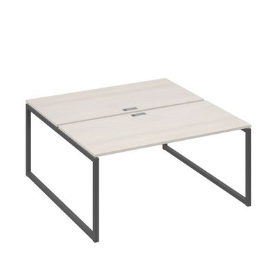 А4 А4 178 ДШ (Дуб шамони/Антрацит) Рабочая станция на каркасе QUATTRO столы 2х160