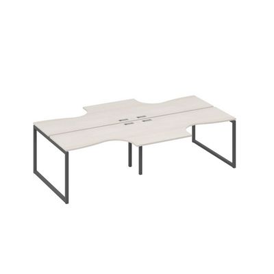 А4 А4 181-2 ДШ (Дуб шамони/Антрацит) Рабочая станция QUATTRO столы 4х140 Классика