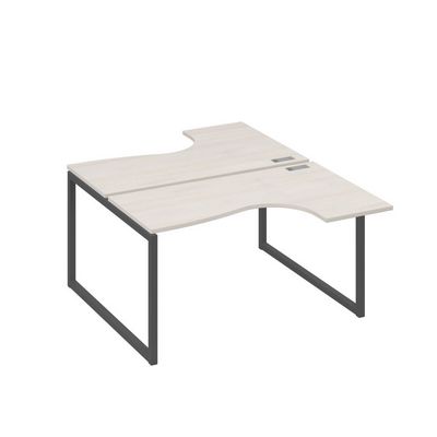 А4 А4 181 ДШ (Дуб шамони/Антрацит) Рабочая станция опоры QUATTRO столы 2х140 Классика