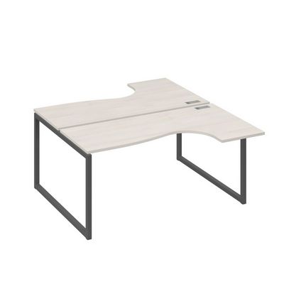 А4 А4 182 ДШ (Дуб шамони/Антрацит) Рабочая станция опоры QUATTRO столы 2х160 Классика