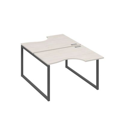 А4 А4 183 ДШ (Дуб шамони/Антрацит) Рабочая станция опоры QUATTRO столы 2х120 Классика