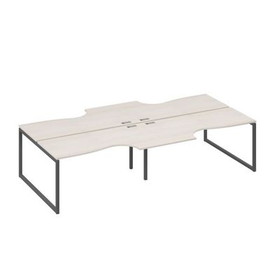 А4 А4 185-2 ДШ (Дуб шамони/Антрацит) Станция рабочая QUATTRO 4х160 со столами Классика