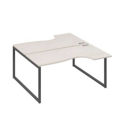 А4 А4 185 ДШ (Дуб шамони/Антрацит) Рабочая станция опоры QUATTRO столы 2х160 Классика