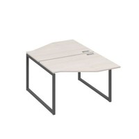 А4 А4 186 ДШ (Дуб шамони/Антрацит) Рабочая станция опоры QUATTRO со столами Техно 2х120