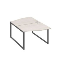 А4 А4 189 ДШ (Дуб шамони/Антрацит) Рабочая станция каркас QUATTRO столы 2х120 Техно