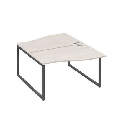 А4 А4 190 ДШ (Дуб шамони/Антрацит) Рабочая станция каркас QUATTRO столы 2х140 Техно