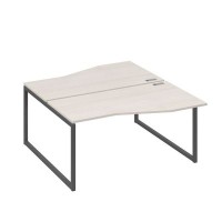 А4 А4 191 ДШ (Дуб шамони/Антрацит) Рабочая станция каркас QUATTRO столы 2х160 Техно