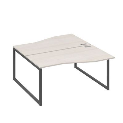 А4 А4 191 ДШ (Дуб шамони/Антрацит) Рабочая станция каркас QUATTRO столы 2х160 Техно