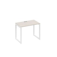 А4 Б4 002 ДШ (Дуб шамони/Белый) Стол письменный на металлокаркасе QUATTRO