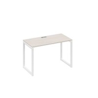 А4 Б4 003 ДШ (Дуб шамони/Белый) Стол письменный на металлокаркасе QUATTRO