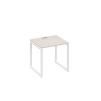 А4 Б4 011 ДШ (Дуб шамони/Белый) Стол письменный на металлокаркасе QUATTRO