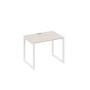 А4 Б4 012 ДШ (Дуб шамони/Белый) Стол письменный на металлокаркасе QUATTRO