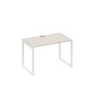 А4 Б4 013 ДШ (Дуб шамони/Белый) Стол письменный на металлокаркасе QUATTRO