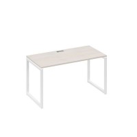 А4 Б4 014 ДШ (Дуб шамони/Белый) Стол письменный на металлокаркасе QUATTRO