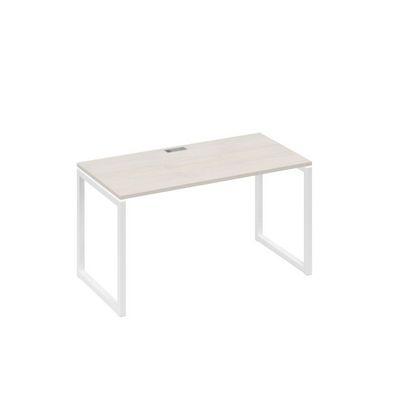 А4 Б4 014 ДШ (Дуб шамони/Белый) Стол письменный на металлокаркасе QUATTRO