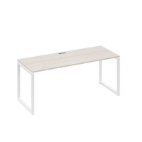 А4 Б4 016 ДШ (Дуб шамони/Белый) Стол письменный на металлокаркасе QUATTRO