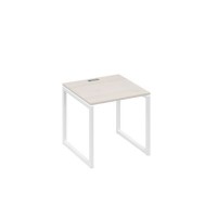 А4 Б4 021 ДШ (Дуб шамони/Белый) Стол письменный на металлокаркасе QUATTRO