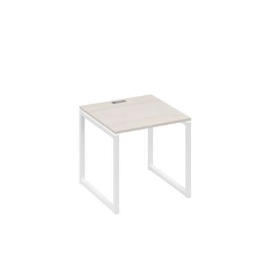 А4 Б4 021 ДШ (Дуб шамони/Белый) Стол письменный на металлокаркасе QUATTRO