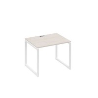А4 Б4 022 ДШ (Дуб шамони/Белый) Стол письменный на металлокаркасе QUATTRO