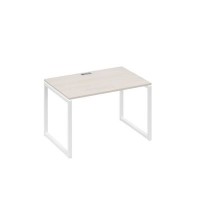 А4 Б4 023 ДШ (Дуб шамони/Белый) Стол письменный на металлокаркасе QUATTRO