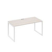 А4 Б4 025 ДШ (Дуб шамони/Белый) Стол письменный на металлокаркасе QUATTRO