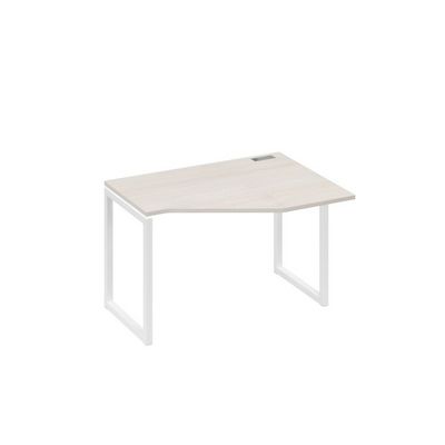 А4 Б4 052 ДШ (Дуб шамони/Белый) Стол эргономичный правый "Техно" на металлокаркасе QUATTRO