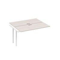 А4 Б4 171-1 ДШ (Дуб шамони/Белый) Секция станции на металлокаркасе QUATTRO 2х140