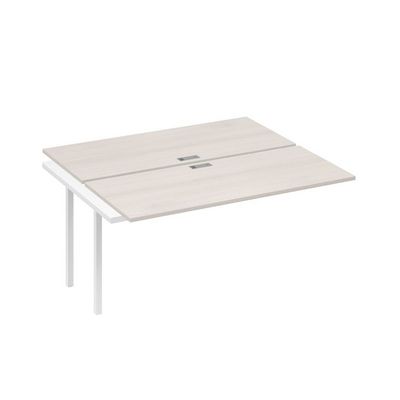 А4 Б4 175-1 ДШ (Дуб шамони/Белый) Секция станции на металлокаркасе QUATTRO 2х160