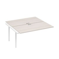 А4 Б4 178-1 ДШ (Дуб шамони/Белый) Секция станции на металлокаркасе QUATTRO 2х160