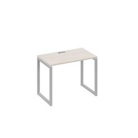А4 С4 002 ДШ (Дуб шамони/Серый) Стол письменный на металлокаркасе QUATTRO