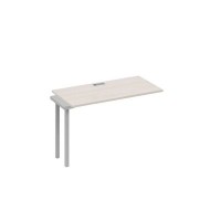 А4 С4 003-1 ДШ (Дуб шамони/Серый) Секция стола 120 рабочей станции на каркасе QUATTRO