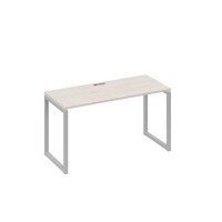 А4 С4 004 ДШ (Дуб шамони/Серый) Стол письменный на металлокаркасе QUATTRO