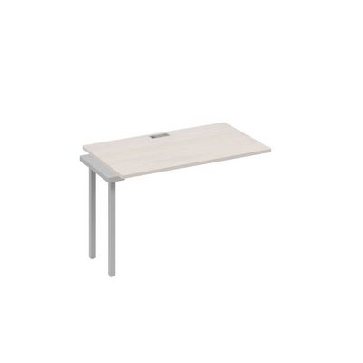 А4 С4 013-1 ДШ (Дуб шамони/Серый) Секция стола 120 рабочей станции на каркасе QUATTRO