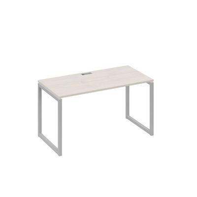 А4 С4 014 ДШ (Дуб шамони/Серый) Стол письменный на металлокаркасе QUATTRO