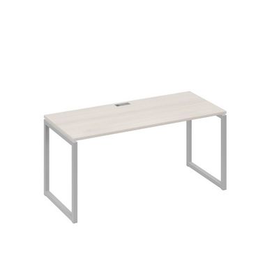 А4 С4 015 ДШ (Дуб шамони/Серый) Стол письменный на металлокаркасе QUATTRO