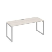 А4 С4 016 ДШ (Дуб шамони/Серый) Стол письменный на металлокаркасе QUATTRO