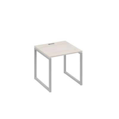 А4 С4 021 ДШ (Дуб шамони/Серый) Стол письменный на металлокаркасе QUATTRO