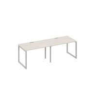 А4 С4 023-2 ДШ (Дуб шамони/Серый) Рабочая станция 2х120 опоры QUATTRO