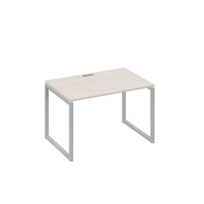 А4 С4 023 ДШ (Дуб шамони/Серый) Стол письменный на металлокаркасе QUATTRO
