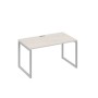 А4 С4 024 ДШ (Дуб шамони/Серый) Стол письменный на металлокаркасе QUATTRO