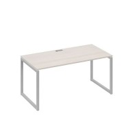 А4 С4 025 ДШ (Дуб шамони/Серый) Стол письменный на металлокаркасе QUATTRO
