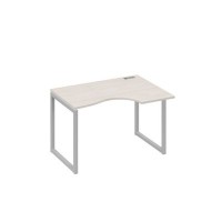 А4 С4 042 ДШ (Дуб шамони/Серый) Стол эргономичный правый "Классика" на металлокаркасе QUATTRO