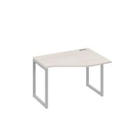 А4 С4 052 ДШ (Дуб шамони/Серый) Стол эргономичный правый "Техно" на металлокаркасе QUATTRO
