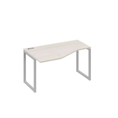 А4 С4 053 ДШ (Дуб шамони/Серый) Стол эргономичный левый "Техно" на металлокаркасе QUATTRO